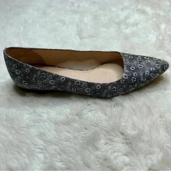Cole Haan  Flats Pointed Toe Lizard Print Black & White Size 9.5B - Picture 12 of 14